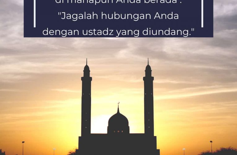 Nasihat untuk para panitia kajian